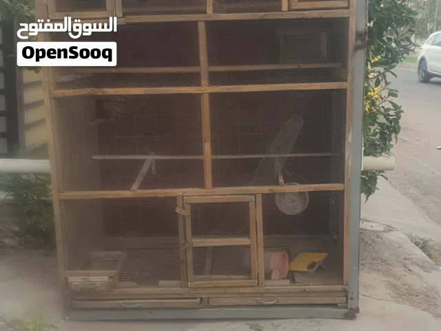 قفص طيور حب كامل مع امجارير تنضيف