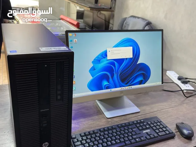 كمبيوتر HP PC EliteDesk Core i7-4790S 3.20GHz Ram 16 GB HARD 256 SSD Hard 500 HDD
