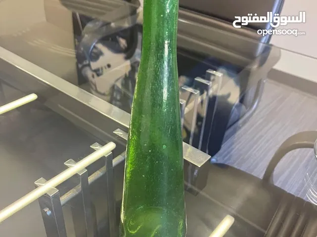 Vintage Green Glass Vase – Elegant Handcrafted Look