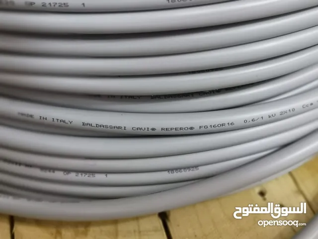 كابل 2x10 نحاس صافي ايطالي 110 متر