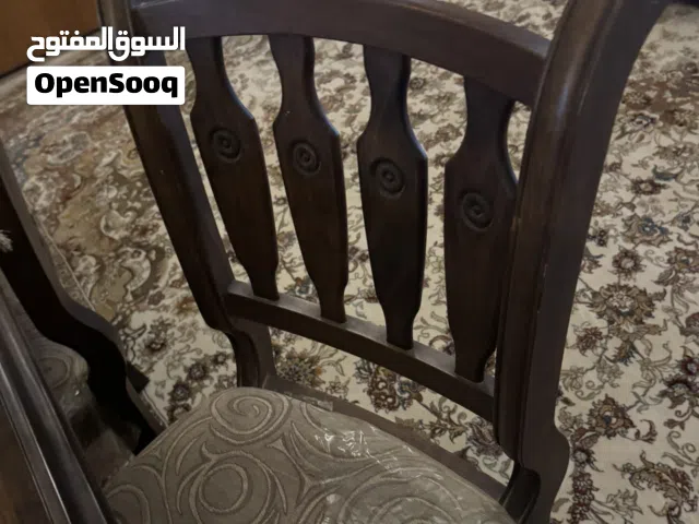 ميز طعام تكمه خشب بلوط  ستة كراسي