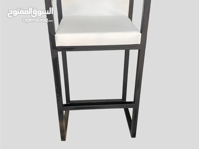 كرسي ستول معدني مقعد وضهر جلد