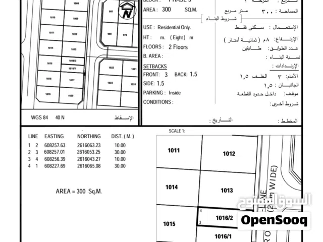 Residential Land for Sale in Muscat Al Maabilah