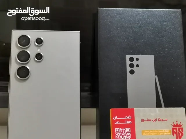 سامسونج S24ultra نظافة مثل ماتشوفون باقي بالضمان 6 أشهر لون تيتانيوم طبيعي ، ذاكرة 256  موبايل جاهز