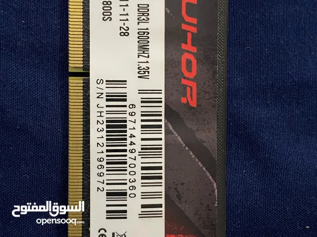 JUHOR DDR3L 8GB RAM  رامات لابتوب