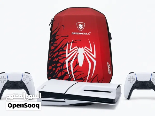 PS5 Disc + 2 Controllers + 5 Games + Original Bag  نظيف جدا