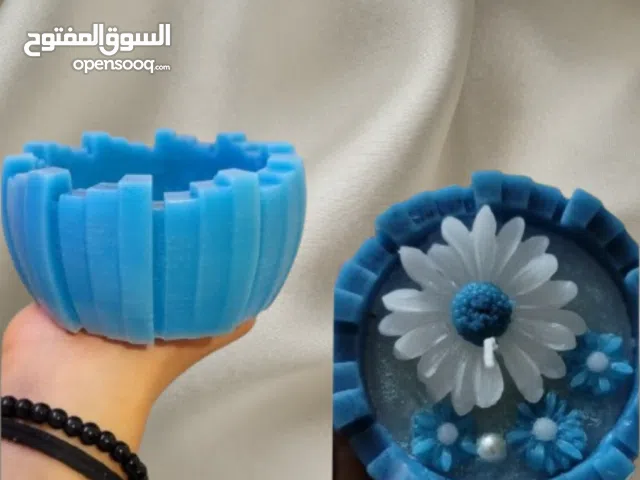 شموع فريده عمل يدوي وبالوان حسب الطلب وكله نفس السعر مفرق باسعار الجمله