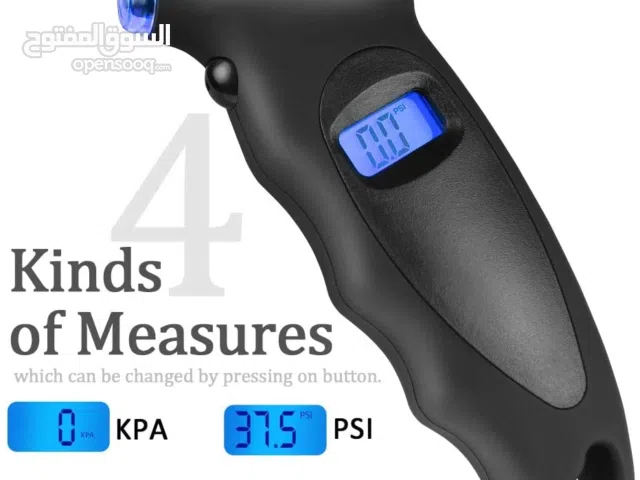 ساعة رقمية لقياس ضغط الإطارات.. من 5..إلى. 1000. Psi