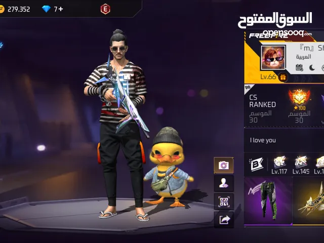 حساب فري فاير للبيع