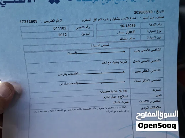 2012 نيسان جوك Standard