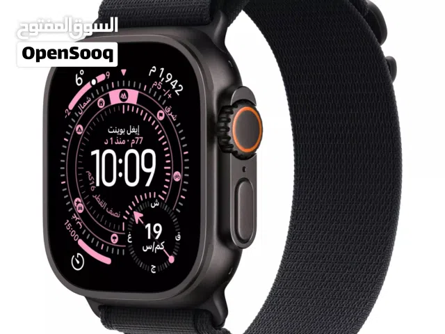 Apple Watch Ultra 3  كالجديد أسود تيتانيوم بطارية 100٪ مع كفالة على شركة أوريدو غير قابل للمساومة