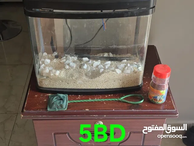 Wooden side table with Fish tank