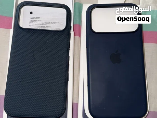 Two appeal cases for iphone 17 pro max ib blue silicon case and Techwoven case