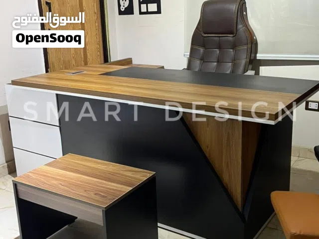 مكتب مودرن بسايد جانبي خشب mdf اسباني أثاث مكتبي