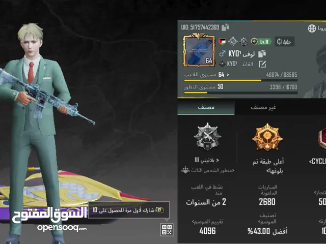 Pubg Accounts and Characters for Sale in Amman