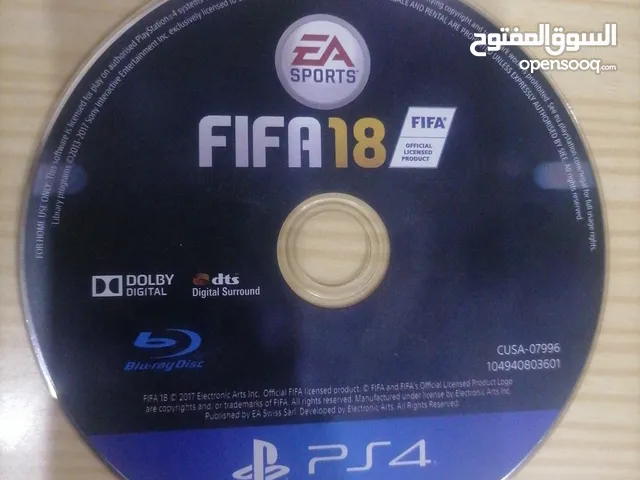 قرص (FIFA 18) للبيع  مستعمل مرتين فقط ولا ضربه في حاله الوكاله