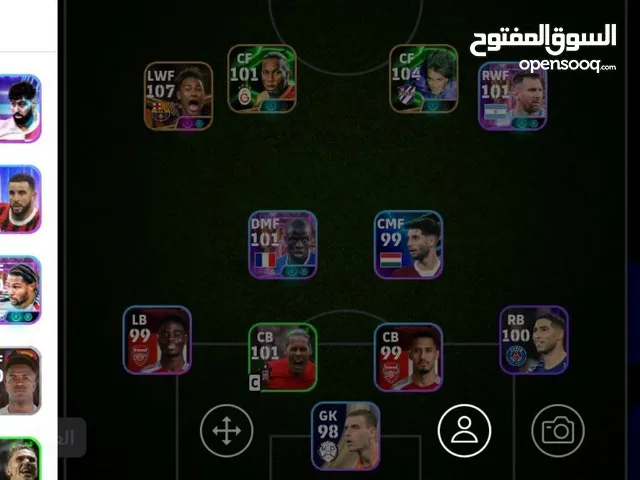 حساب فيه نيمار دروجبا و باتيستوتا و غير ب