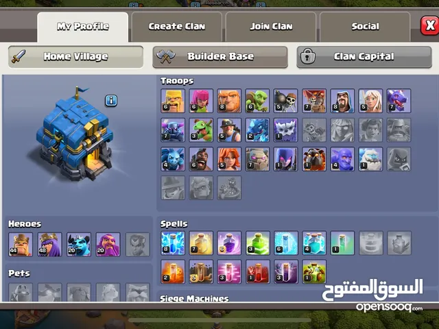 Clash of Clans Accounts and Characters for Sale in Amman