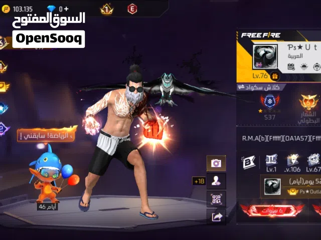 Free Fire Accounts and Characters for Sale in Temara