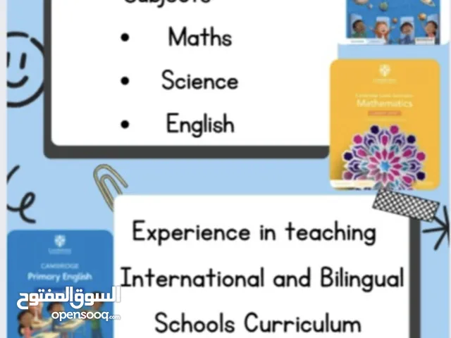 Experienced Teacher having 13 years of teaching experience , Expertise in teaching Math's, and
