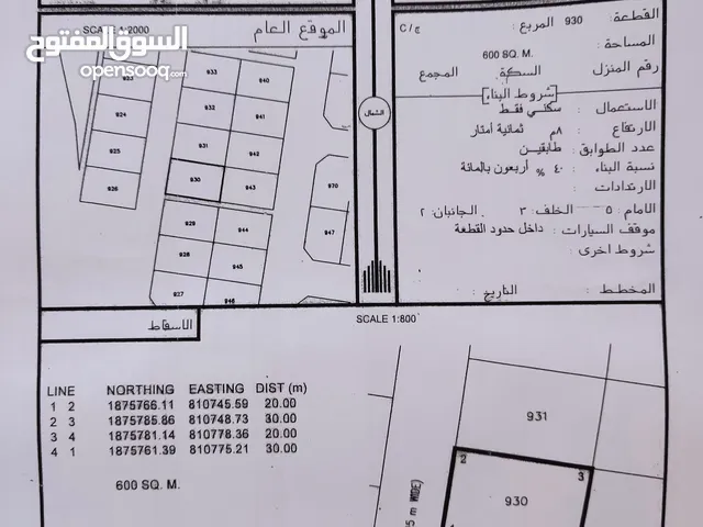 Residential Land for Sale in Dhofar Other