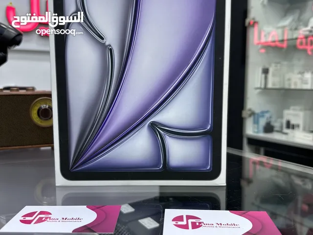 iPad Air 6 Generation (11-insh (M2) wi-fi ايباد اير 6 معالج M2 جديد مسكر كفالة الشرق الاوسط سنة