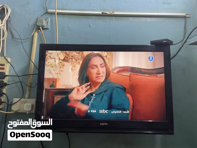 للبيع شاشه 32 بوصه سانيو بحاله ممتازة مع ريسيفر هيوماكس اصغر حجم مع الريموت وبحاله ممتازة