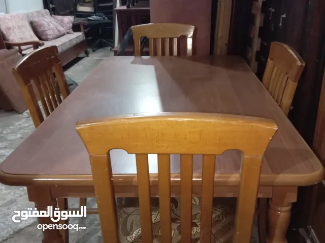 طاولة سفرة 4كراسي خشب زان