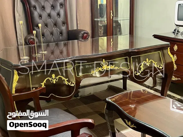 مكتب مدير كلاسيك/مكتب فرنساوي كلاسيك/مكتب وزاري خشب زان مطعم بالنحاس أثاث مكتبي