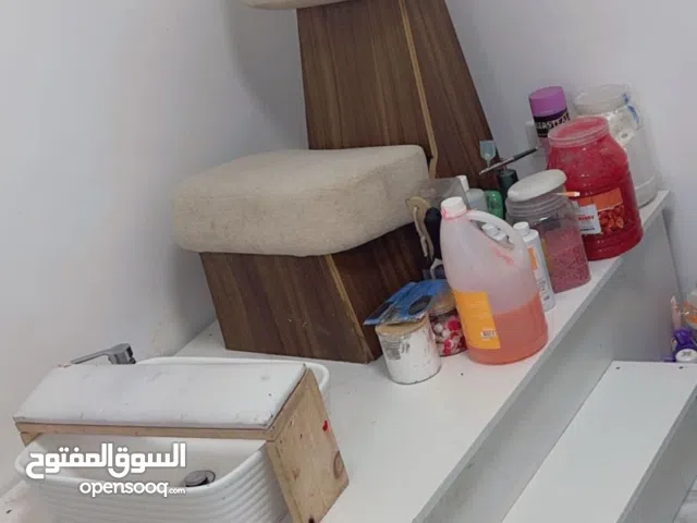 كرسي بدكير + قنفة قطعة وحدة + كرسي شعر + كرسي غسل شعر