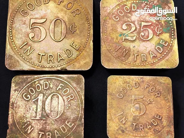 مجموعة نادرة وكاملة من توكنات قاعدة ويلس الجوية الأمريكية في ليبيا