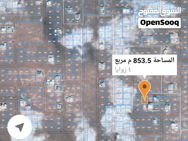 ارض سكنيه مساحه 851