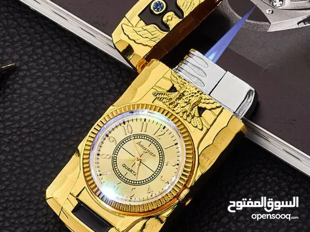 ولاعة نفاثة بتصميم ساعة فاخرة  قوة اللهب تجتمع مع فخامة التصميم في قطعة واحدة