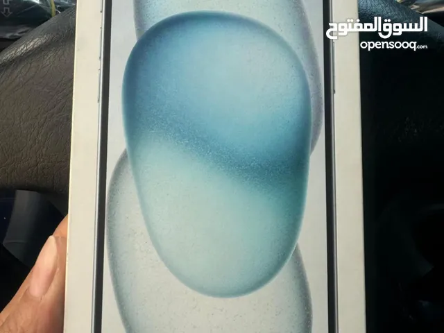 ايفوون 15 بلس 256 شرق اوسط لون ازرق جهاز وكاله بكرتونته بعده ما انفتح الله يبارك لصاحب النصيب