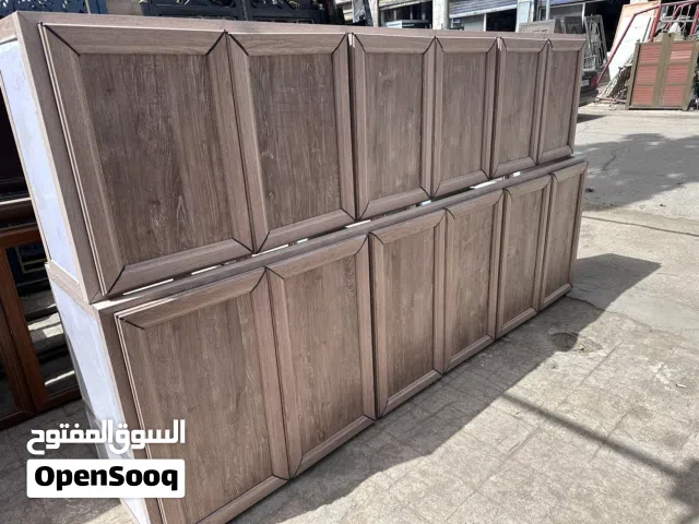 مطابخ مترين ونص ألمنيوم مع مجلة رخام