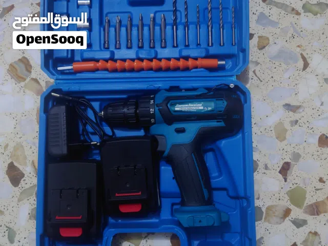 دريل دبل بطارية برشلس كامل محقات