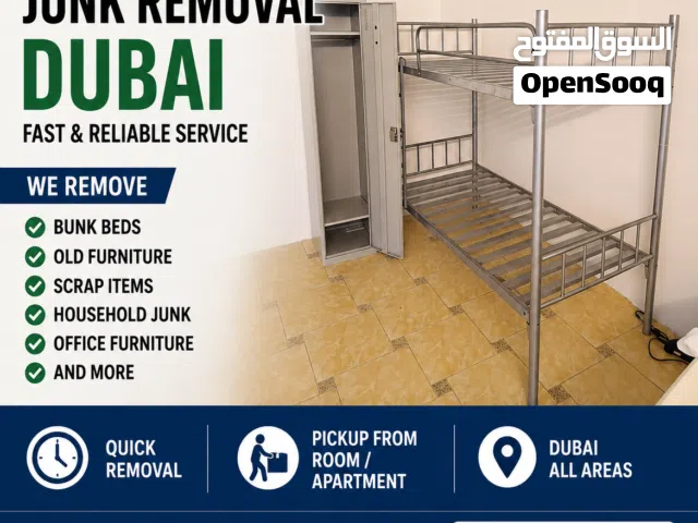 junk removal bunk bed window ac