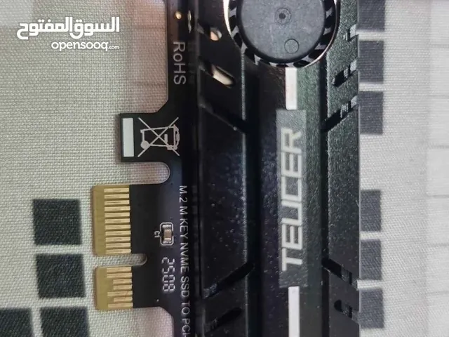 محول pcie 4.0 x1 nvme مع nvme 2tira مع تبريد