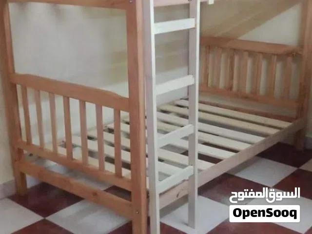 سرير خشب بملل والسلم والحاجز دورين Furniture oh