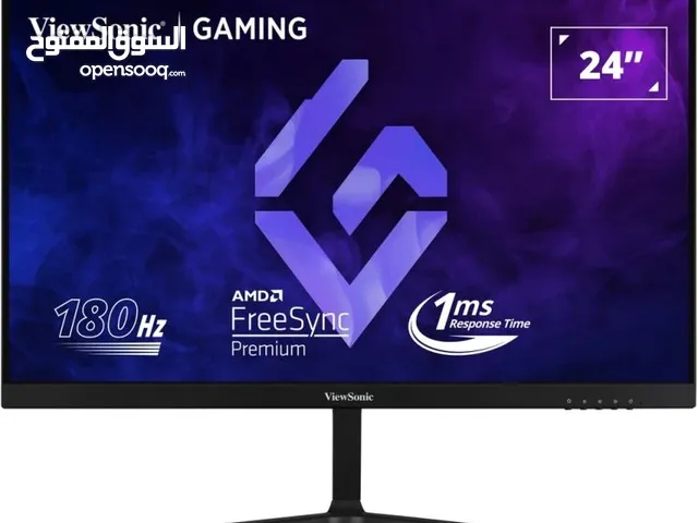 ViewSonic VX2418-P 24inch 180Hz Flat Gaming Monitor w/Speakers شاشة ممتازة للبلايستيشن والكمبيوتر
