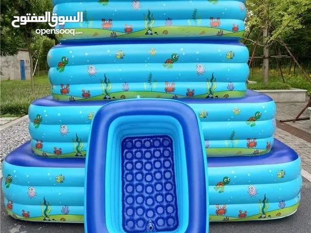 مسبح قابل للنفخ وقابل للطي يمكن أن يستوعب هاذا السباحة القابل للنفخ حجم كبير عائلة من البالغين والأ