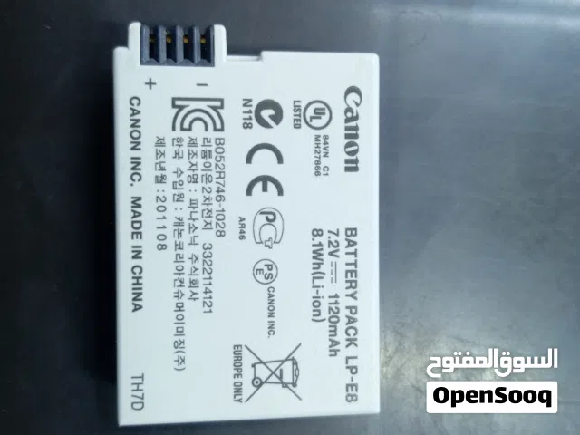 للبيع: بطارية Canon LP-E8 أصلية 100% (ليست تقليد)