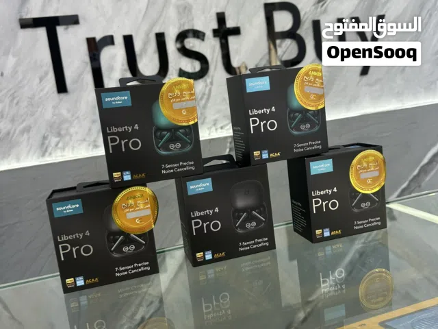 SOUNDCORE BY ANKER LIBERTY 4 pro  سماعه ساند كور باي انكر ليبردت 4 برو جديد كفاله الوكيل الرسمي 18 ش