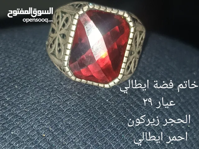 خواتم فضة رجالي تركي وايطالي ويمني بأحجار كريمة رائعه حجر عقيق سليماني والخاتم فضة عيار 925