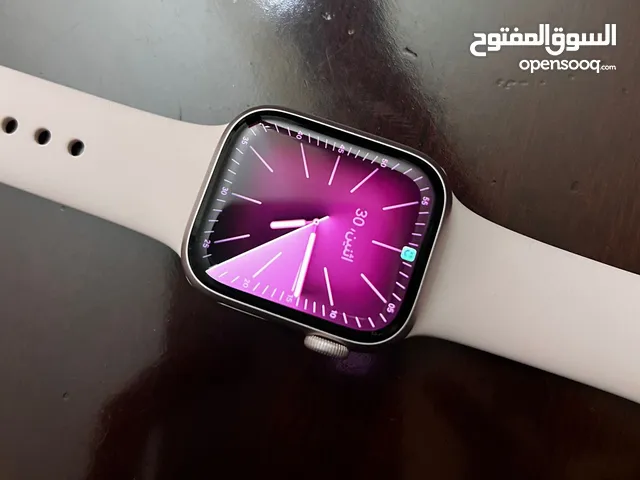 ساعة ابل Apple Watch Series 9 الجيل التاسع استعمال شهرين اللون زهري