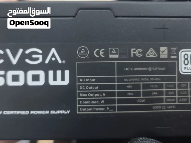 PSU EVGA 600W 80 Plus Certified Power Supply