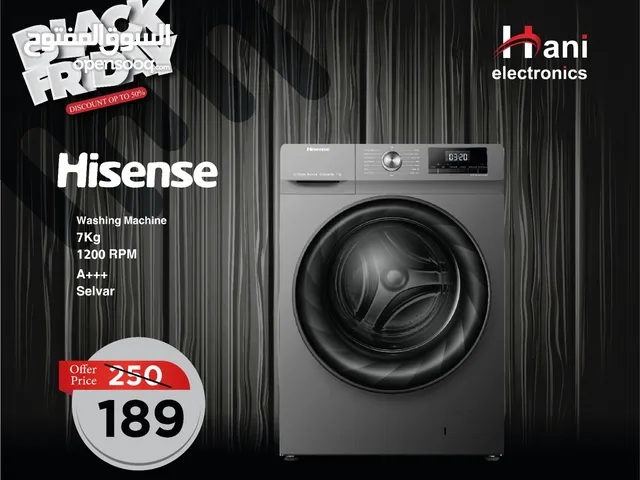 Hisense 7 - 8 Kg Washing Machines in Amman