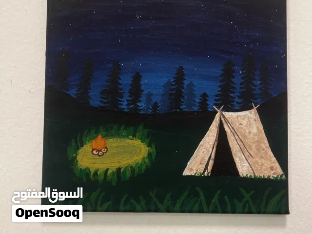 لوحات يدوية للبيع جميع المقاسات 4 لوح جدار  و يتوفر تختار صورة و نسويها الوصف مهم