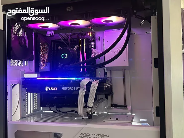 Pc gaming for sell تجميعة قوية صالحة لجميع أنواع العمل الثقيل كل القطع شاريها جديد مجمعة من شهرين.