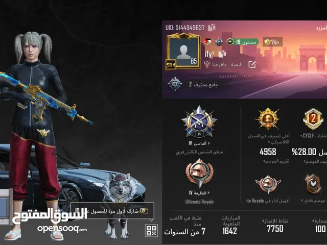 Pubg Accounts and Characters for Sale in Amman